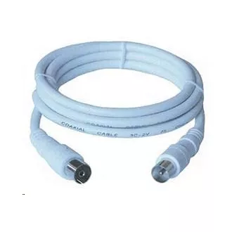 PREMIUMCORD TV kabel anténní propojovací 10m (koaxiální, M/F, 75 Ohm)