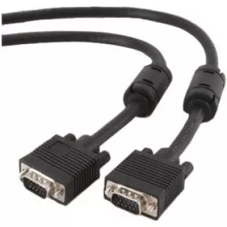 GEMBIRD Kabel VGA prodlužovací 1, 8m, černý (HD15M/F, dvojité stínění, feritová jádra) GEMBIRD Kabel VGA prodlužovací 1, 8m, černý (HD15M/F, dvojité stínění, feritová jádra)