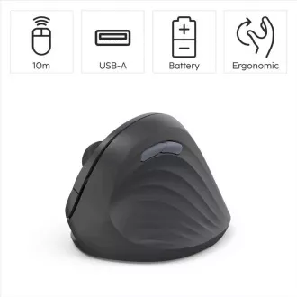 Hama vertikální ergonomická bezdrátová myš EWM-500R, pro praváky