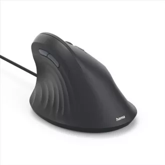 Hama vertikální ergonomická kabelová myš ECM-500R, pro praváky, černá
