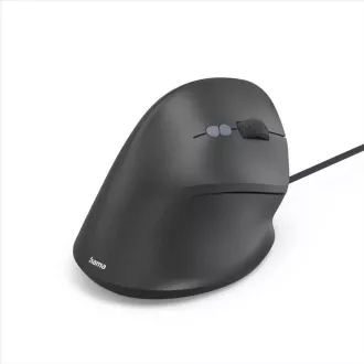 Hama vertikální ergonomická kabelová myš ECM-500R, pro praváky, černá