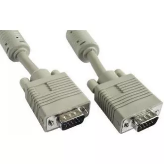 GEMBIRD Kabel VGA propojovací 5m, černý (HD15M/M, dvojité stínění, feritová jádra)