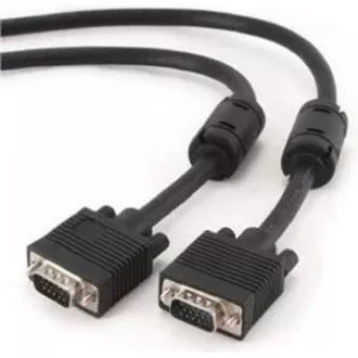 GEMBIRD Kabel VGA propojovací 10m, černý (HD15M/M, dvojité stínění, feritová jádra) GEMBIRD Kabel VGA propojovací 10m, černý (HD15M/M, dvojité stínění, feritová jádra)