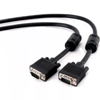 GEMBIRD Kabel VGA propojovací 10m, černý (HD15M/M, dvojité stínění, feritová jádra) GEMBIRD Kabel VGA propojovací 10m, černý (HD15M/M, dvojité stínění, feritová jádra)
