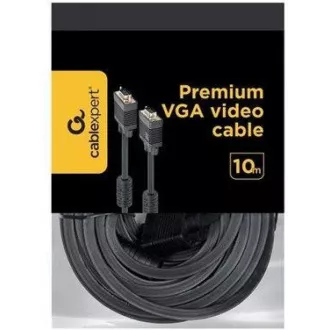 GEMBIRD Kabel VGA propojovací 10m, černý (HD15M/M, dvojité stínění, feritová jádra) GEMBIRD Kabel VGA propojovací 10m, černý (HD15M/M, dvojité stínění, feritová jádra)
