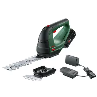 BOSCH AdvancedShear 18V-10, souprava akumulátorových nůžek na keře a na trávu, 18 V, délka 20 cm, akumulátor BOSCH AdvancedShear 18V-10, souprava akumulátorových nůžek na keře a na trávu, 18 V, délka 20 cm, akumulátor