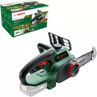 BOSCH UniversalChain 18, akumulátorová řetězová pila, 18 V, lišta 20 cm, rychlost řezu 4.5 m/s BOSCH UniversalChain 18, akumulátorová řetězová pila, 18 V, lišta 20 cm, rychlost řezu 4.5 m/s