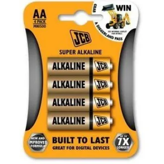 JCB SUPER alkalická baterie LR06, blistr 4 ks JCB SUPER alkalická baterie LR06, blistr 4 ks