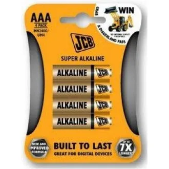 JCB SUPER alkalická baterie LR03, blistr 4 ks JCB SUPER alkalická baterie LR03, blistr 4 ks