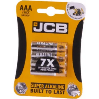 JCB SUPER alkalická baterie LR03, blistr 4 ks JCB SUPER alkalická baterie LR03, blistr 4 ks