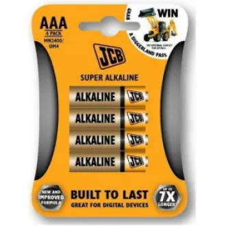 JCB SUPER alkalická baterie LR03, blistr 4 ks JCB SUPER alkalická baterie LR03, blistr 4 ks