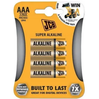 JCB SUPER alkalická baterie LR03, blistr 4 ks JCB SUPER alkalická baterie LR03, blistr 4 ks