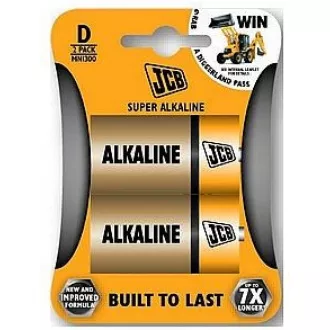 JCB SUPER alkalická baterie LR20, blistr 2 ks JCB SUPER alkalická baterie LR20, blistr 2 ks