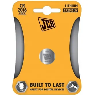 JCB knoflíková lithiová baterie CR2016, blistr 1 ks JCB knoflíková lithiová baterie CR2016, blistr 1 ks