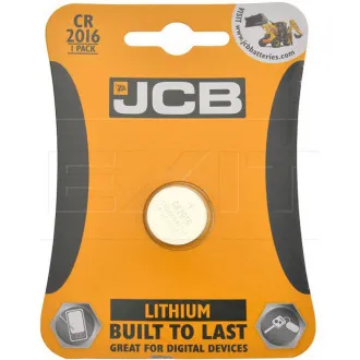 JCB knoflíková lithiová baterie CR2016, blistr 1 ks JCB knoflíková lithiová baterie CR2016, blistr 1 ks