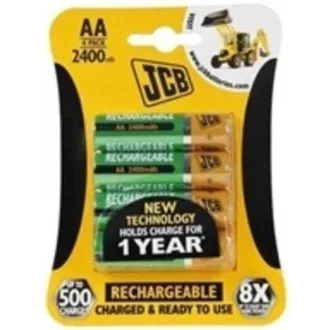JCB RTU NiMH AA/R06, min.2400mAh, přednabitá, blistr 4 ks