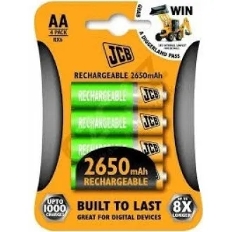 JCB RTU NiMH AA/R06, min.2400mAh, přednabitá, blistr 4 ks