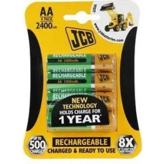 JCB RTU NiMH AA/R06, min.2400mAh, přednabitá, blistr 4 ks