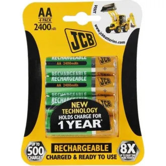 JCB RTU NiMH AA/R06, min.2400mAh, přednabitá, blistr 4 ks
