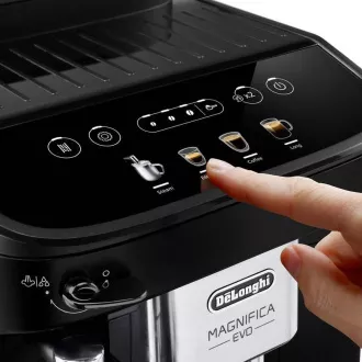 DeLonghi Magnifica Evo ECAM 290.21.B, automatický kávovar, vestavěný mlýnek, 1450 W, 15 bar, automatické vypnutí, černý DeLonghi Magnifica Evo ECAM 290.21.B, automatický kávovar, vestavěný mlýnek, 1450 W, 15 bar, automatické vypnutí, černý