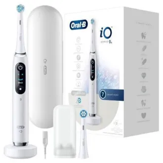 Oral-B iO Series 9N elektrický zubní kartáček, časovač, tlakový senzor, 7 programů, AI, mobilní aplikace, bílá Oral-B iO Series 9N elektrický zubní kartáček, časovač, tlakový senzor, 7 programů, AI, mobilní aplikace, bílá