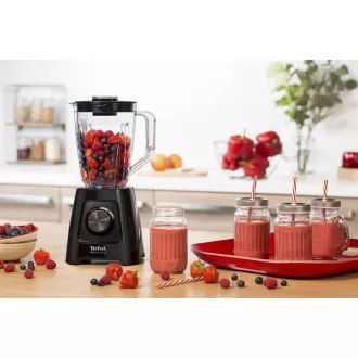 Tefal BL420838 Blendforce 2 stolní mixér, 600 W, 2 rychlosti, pulzní funkce, drcení ledu, Smart Lock, černý Tefal BL420838 Blendforce 2 stolní mixér, 600 W, 2 rychlosti, pulzní funkce, drcení ledu, Smart Lock, černý