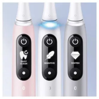 Oral-B iO Series 6s elektrický zubní kartáček, časovač, tlakový senzor, 5 programů, aplikace Oral-B, bílá Oral-B iO Series 6s elektrický zubní kartáček, časovač, tlakový senzor, 5 programů, aplikace Oral-B, bílá