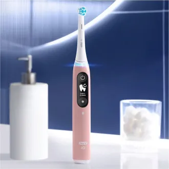 Oral-B iO Series 6s elektrický zubní kartáček, časovač, tlakový senzor, 5 programů, aplikace Oral-B, růžová Oral-B iO Series 6s elektrický zubní kartáček, časovač, tlakový senzor, 5 programů, aplikace Oral-B, růžová