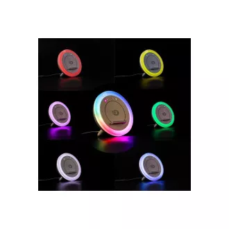 Orava noční lampa s RGB světlem, nabíječkou chytrého telefonu a reproduktorem Orava noční lampa s RGB světlem, nabíječkou chytrého telefonu a reproduktorem