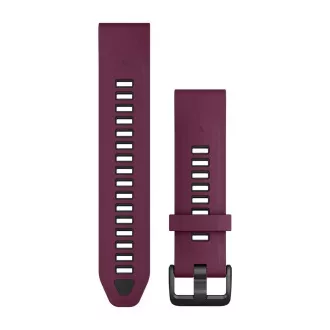 Řemínky QuickFit® 20 Watch Bands, Merlot/Graphite Silicone Řemínky QuickFit® 20 Watch Bands, Merlot/Graphite Silicone