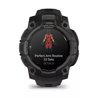 Garmin Instinct 3 – 45 mm, AMOLED, Černé s černým páskem Garmin Instinct 3 – 45 mm, AMOLED, Černé s černým páskem