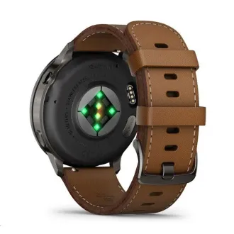 Garmin Venu 4 (45 mm) Slate / Černý silikonový řemínek a Hnědý kožený řemínek, EU Garmin Venu 4 (45 mm) Slate / Černý silikonový řemínek a Hnědý kožený řemínek, EU