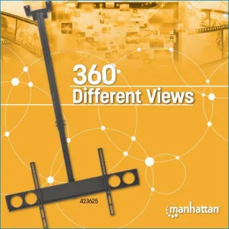 MANHATTAN Stropní držák TV, natáčecí (0-20°/360°, 32”-70”, max. 50kg)