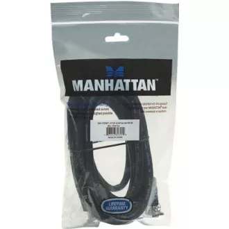 MANHATTAN kabel HDMI s Ethernetem, HEC, ARC, 3D, 4K, stíněný, 3m, Black MANHATTAN kabel HDMI s Ethernetem, HEC, ARC, 3D, 4K, stíněný, 3m, Black