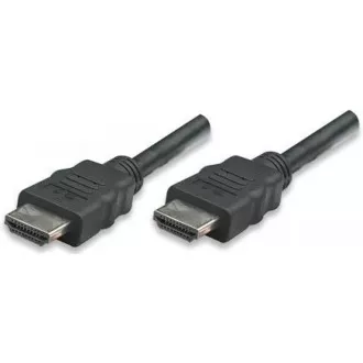 MANHATTAN kabel HDMI s Ethernetem, HEC, ARC, 3D, 4K, stíněný, 3m, Black MANHATTAN kabel HDMI s Ethernetem, HEC, ARC, 3D, 4K, stíněný, 3m, Black