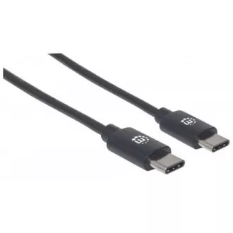 MANHATTAN kabel Hi-Speed USB-C, Type-C Male to Type-C Male, 3m, černý