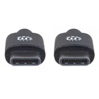 MANHATTAN kabel Hi-Speed USB-C, Type-C Male to Type-C Male, 3m, černý
