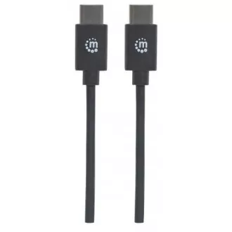 MANHATTAN kabel Hi-Speed USB-C, Type-C Male to Type-C Male, 3m, černý