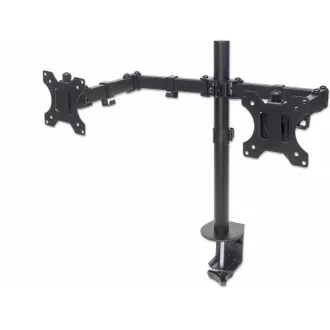 MANHATTAN stolní držák pro 2xLCD, 13" až 32", černý MANHATTAN stolní držák pro 2xLCD, 13" až 32", černý
