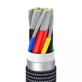 Baseus Crystal Shine Series nabíjecí / datový kabel USB-C / USB-C 100W 1, 2m, černá