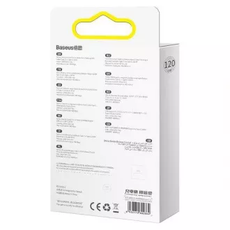 Baseus Crystal Shine Series nabíjecí / datový kabel USB-C / USB-C 100W 1, 2m, černá
