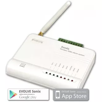 EVOLVEO Sonix - bezdrátový GSM alarm (4 ks dálk. ovl., PIR čidlo pohybu, čidlo na dveře/okno, externí repro, Android/iPhone EVOLVEO Sonix - bezdrátový GSM alarm (4 ks dálk. ovl., PIR čidlo pohybu, čidlo na dveře/okno, externí repro, Android/iPhone