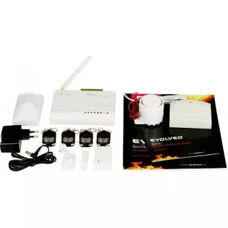 EVOLVEO Sonix - bezdrátový GSM alarm (4 ks dálk. ovl., PIR čidlo pohybu, čidlo na dveře/okno, externí repro, Android/iPhone EVOLVEO Sonix - bezdrátový GSM alarm (4 ks dálk. ovl., PIR čidlo pohybu, čidlo na dveře/okno, externí repro, Android/iPhone