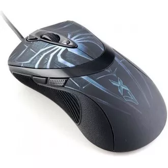 A4tech XL-747H, herní myš, ANTI-VIBRATE, 3600DPI, motiv pavouk modrý A4tech XL-747H, herní myš, ANTI-VIBRATE, 3600DPI, motiv pavouk modrý