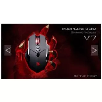 A4tech BLOODY V7 herní myš, až 3200DPI, V-Track technologie, 160KB paměť, USB, CORE 3, kovové podložky A4tech BLOODY V7 herní myš, až 3200DPI, V-Track technologie, 160KB paměť, USB, CORE 3, kovové podložky
