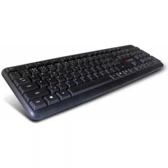 C-TECH klávesnice KB-102 USB, slim, black, CZ/SK C-TECH klávesnice KB-102 USB, slim, black, CZ/SK