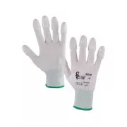 Rukavice CXS SOLO, máčené v polyuretanu, bílé, vel. 06