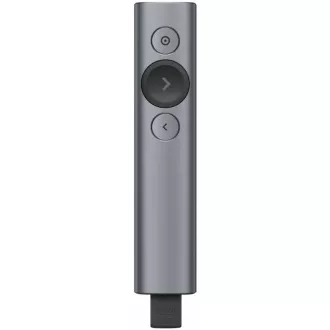 Logitech prezentér Spotlight Plus, Bezdrátový, Bluetooth, tmavě šedá Logitech prezentér Spotlight Plus, Bezdrátový, Bluetooth, tmavě šedá