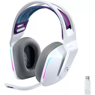 Logitech herní sluchátka G733, LIGHTSPEED Wireless RGB Gaming Headset, EMEA, white Logitech herní sluchátka G733, LIGHTSPEED Wireless RGB Gaming Headset, EMEA, white
