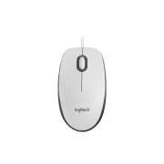 Logitech myš Corded M100, bílá, EMEA